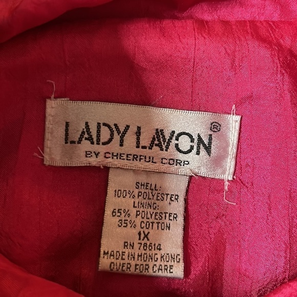 Lady Lavon 80s Retro Swishy Track Trap Jacket Windbreaker Athletic 1X women’s - Picture 4 of 7